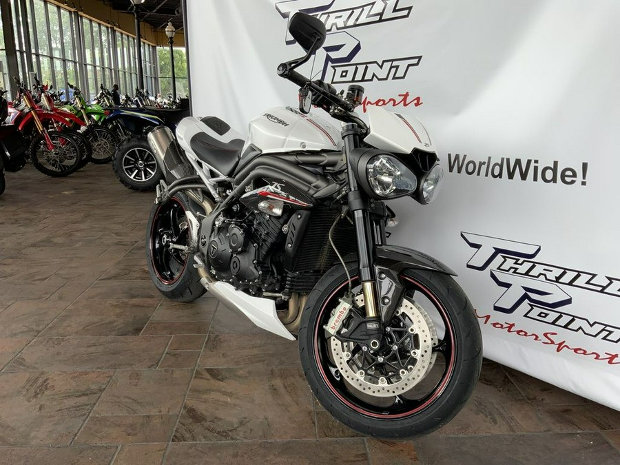 2019 Triumph Speed Triple RS Crystal White Metallic