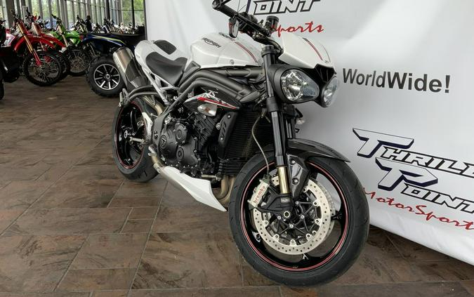 2019 Triumph Speed Triple RS Crystal White Metallic