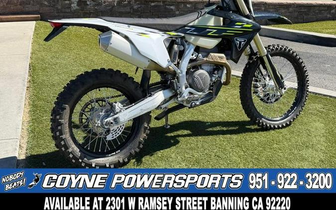 2026 Triumph TF 250-E Jet Black/Pure White