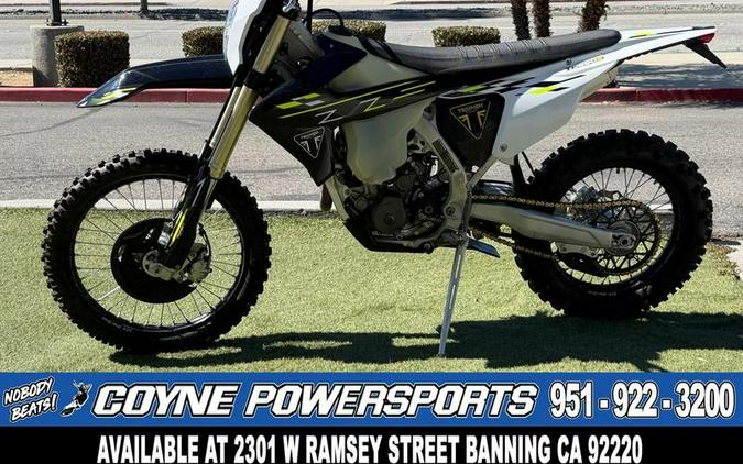2026 Triumph TF 250-E Jet Black/Pure White