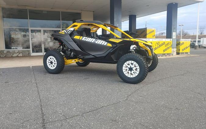 2024 Can-Am® Maverick R X RS with Smart-Shox Carbon Black & Neo Yellow