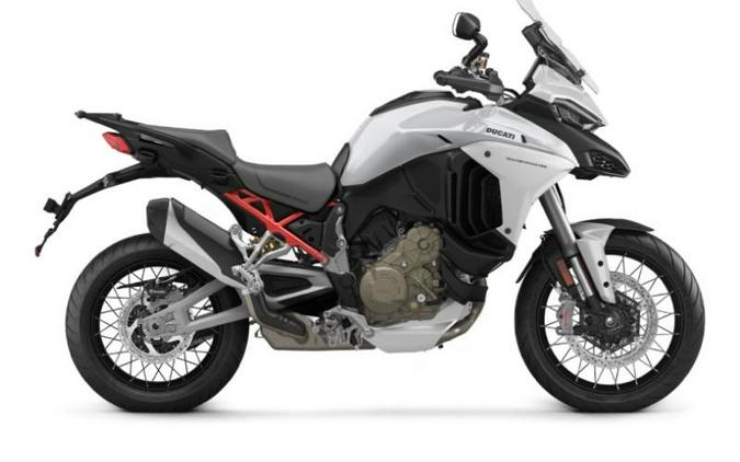 2023 Ducati Multistrada V4S Iceberg White - Spoked Wheels