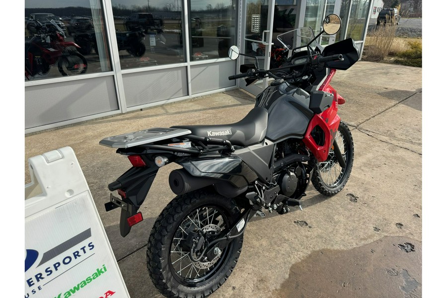 2024 Kawasaki KLR 650 ABS Firecracker Red/Metallic Carbon Gray