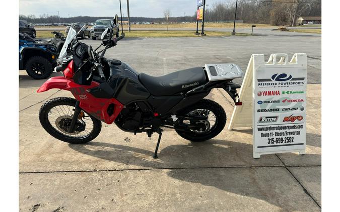 2024 Kawasaki KLR 650 ABS Firecracker Red/Metallic Carbon Gray