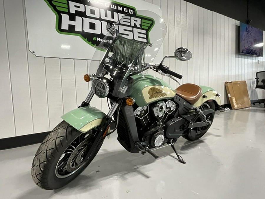 2019 Indian Scout ABS Willow Green Ivory Cream