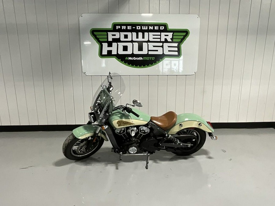 2019 Indian Scout ABS Willow Green Ivory Cream
