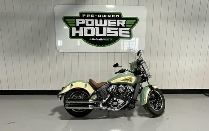 2019 Indian Scout ABS Willow Green Ivory Cream