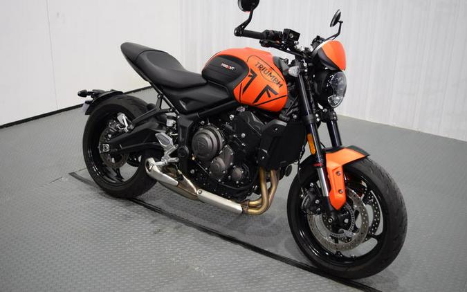 2023 Triumph Trident 660 Matte Baja Orange / Matte Storm Grey