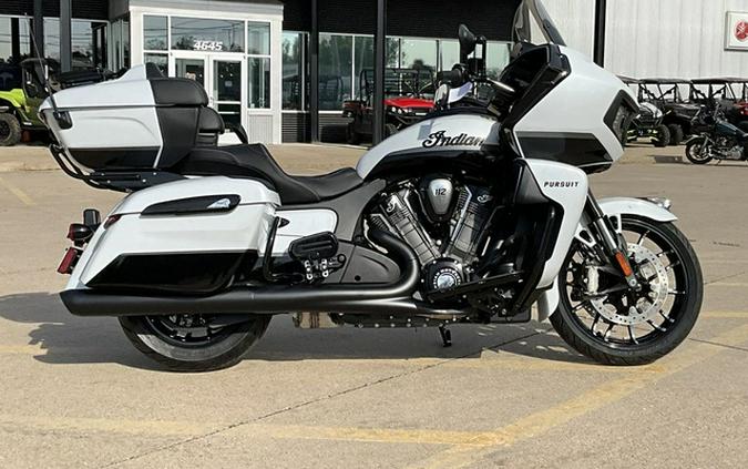 2026 Indian Pursuit Dark Horse 112 w/ PowerBand Audio Ghost White Metallic with Black