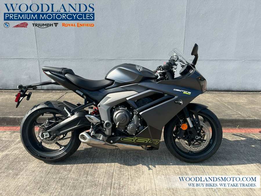 2025 Triumph Daytona 660 Satin Granite/Satin Black