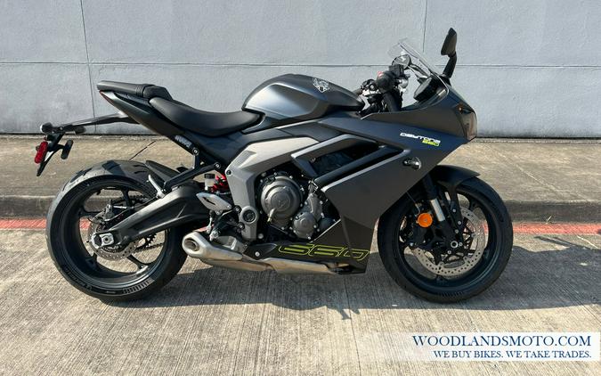 2025 Triumph Daytona 660 Satin Granite/Satin Black