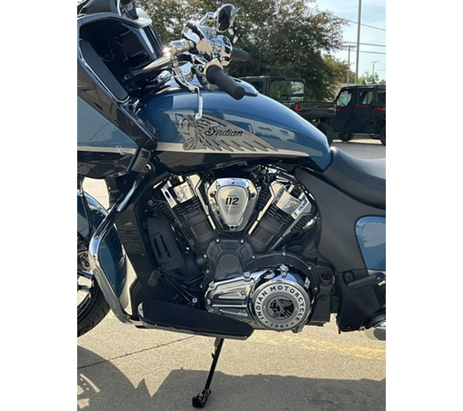 2026 Indian Challenger Limited 112 w/PowerBand Audio Storm Blue with Black Metallic