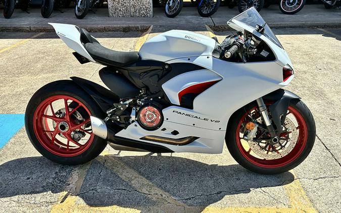 2022 Ducati Panigale V2 White Rosso Livery