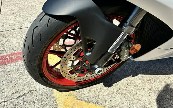 2022 Ducati Panigale V2 White Rosso Livery