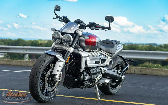 2023 Triumph Rocket 3 R Silver Ice Cranberry Red