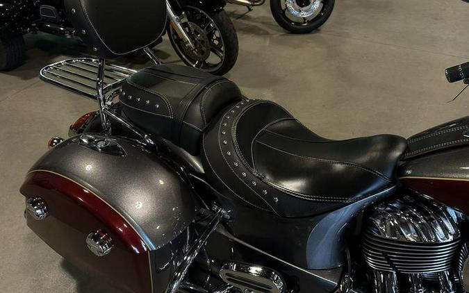 2018 Indian Motorcycle® Springfield® ABS Steel Gray over Burgundy Metallic