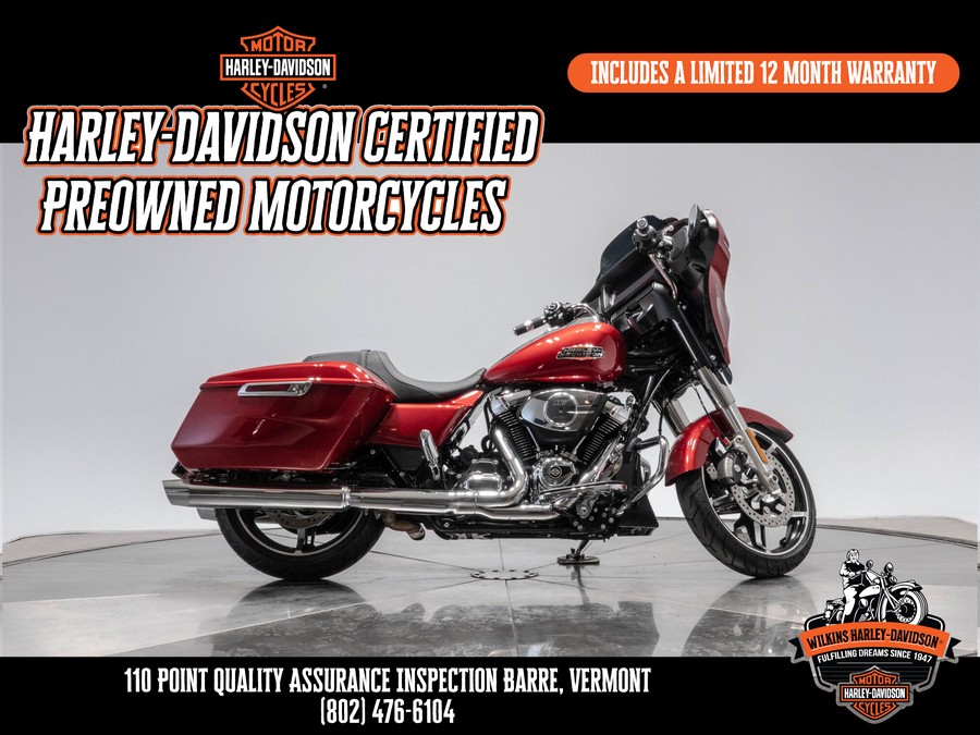 2025 HARLEY-DAVIDSON FLHX STREET GLIDE in Brilliant Red with 232 miles!