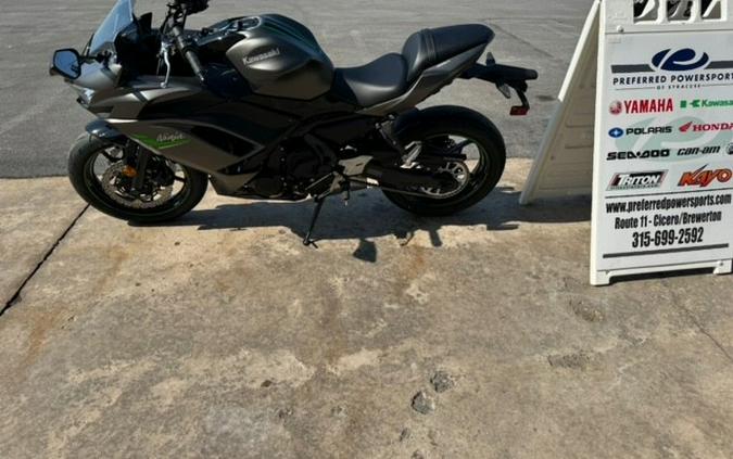 2024 Kawasaki Ninja 650 Metallic Matte Graphite Steel Gray/Ebony