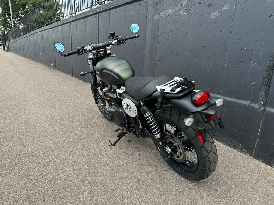 2022 Triumph Street Scrambler Matt Khaki Matt Ironstone