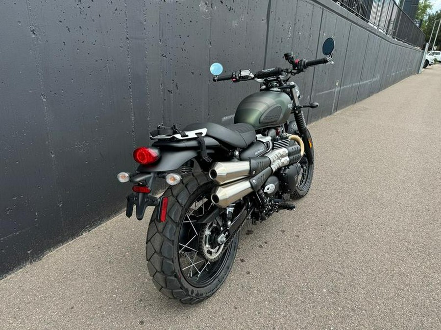 2022 Triumph Street Scrambler Matt Khaki Matt Ironstone