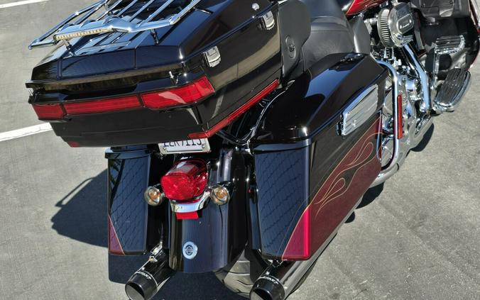 2011 CVO™ Ultra Classic® Electra Glide® Black Ember and Rio Red with Flame Graphic