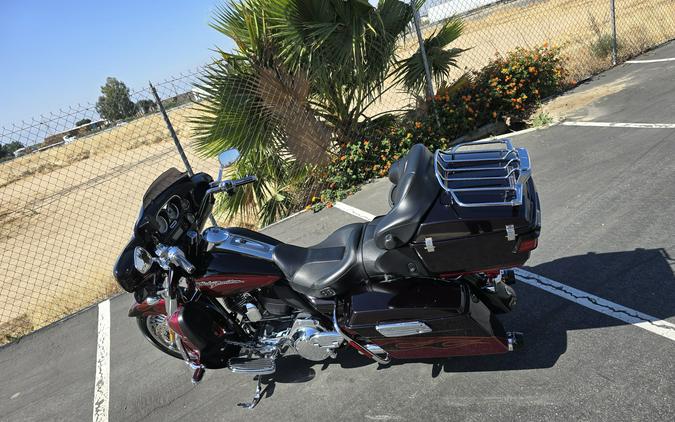 2011 CVO™ Ultra Classic® Electra Glide® Black Ember and Rio Red with Flame Graphic