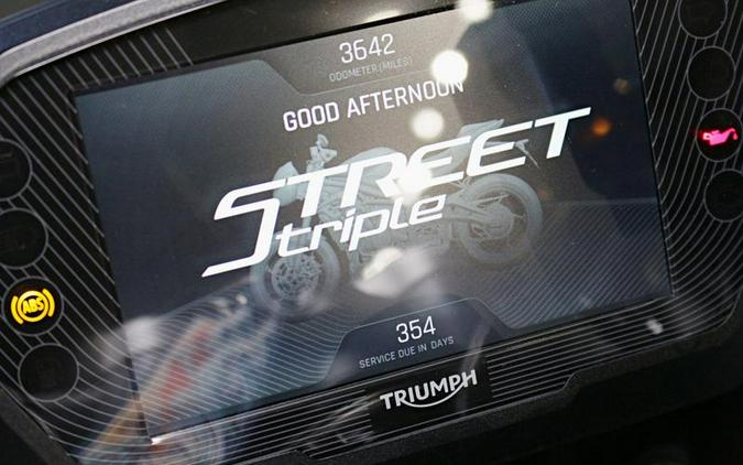 2024 Triumph Street Triple 765 RS Silver Ice