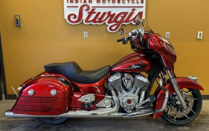 2017 Indian Chieftain Elite Fireglow Red Candy W/ Marble Acce