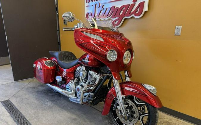2017 Indian Chieftain Elite Fireglow Red Candy W/ Marble Acce