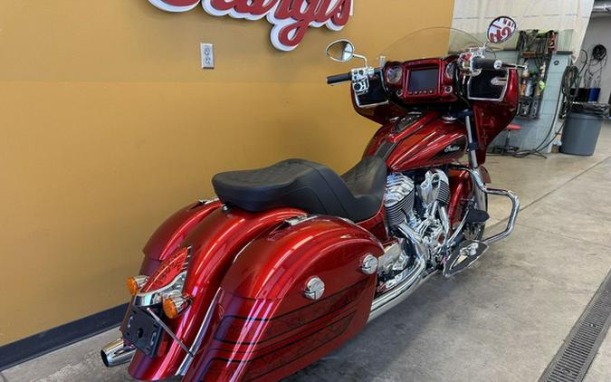 2017 Indian Chieftain Elite Fireglow Red Candy W/ Marble Acce