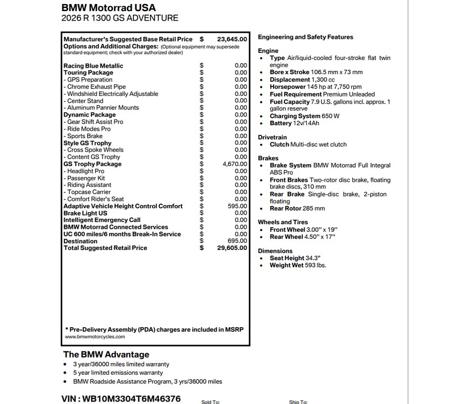 2026 BMW R 1300 GS ADVENTURE
