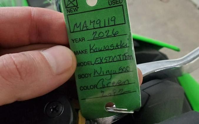 2026 Kawasaki Ninja 500 SE ABS