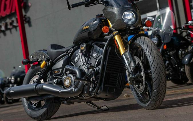 2026 Indian 101 Scout Black Crystal With Super Graphite