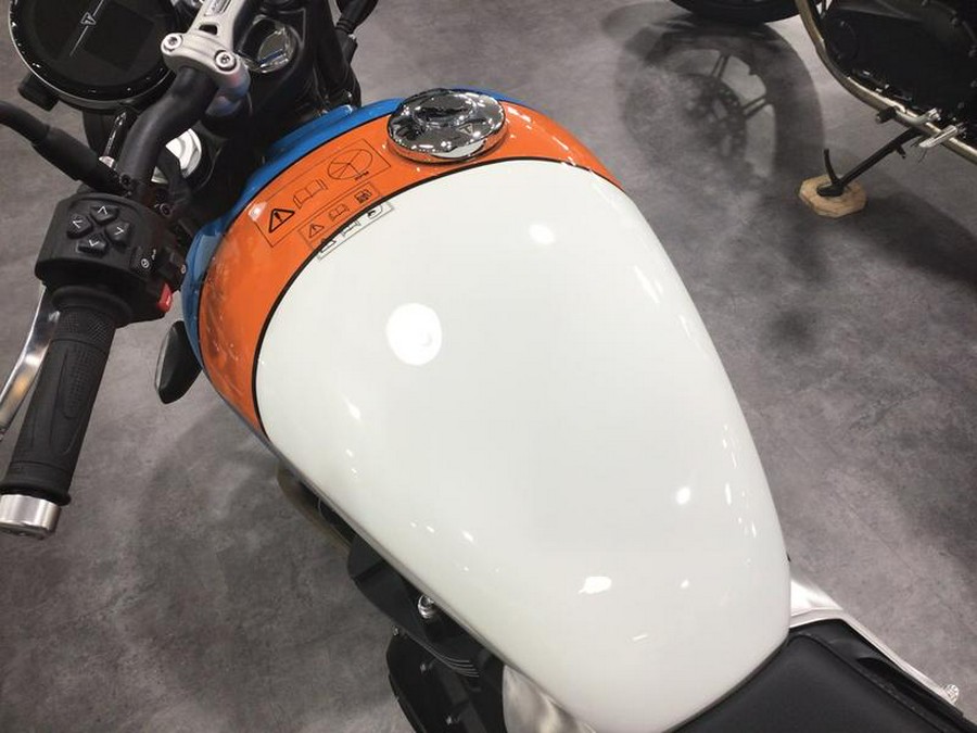 2025 Triumph Speed Twin 900 Pure White/Maui Blue/Tangerine Orange
