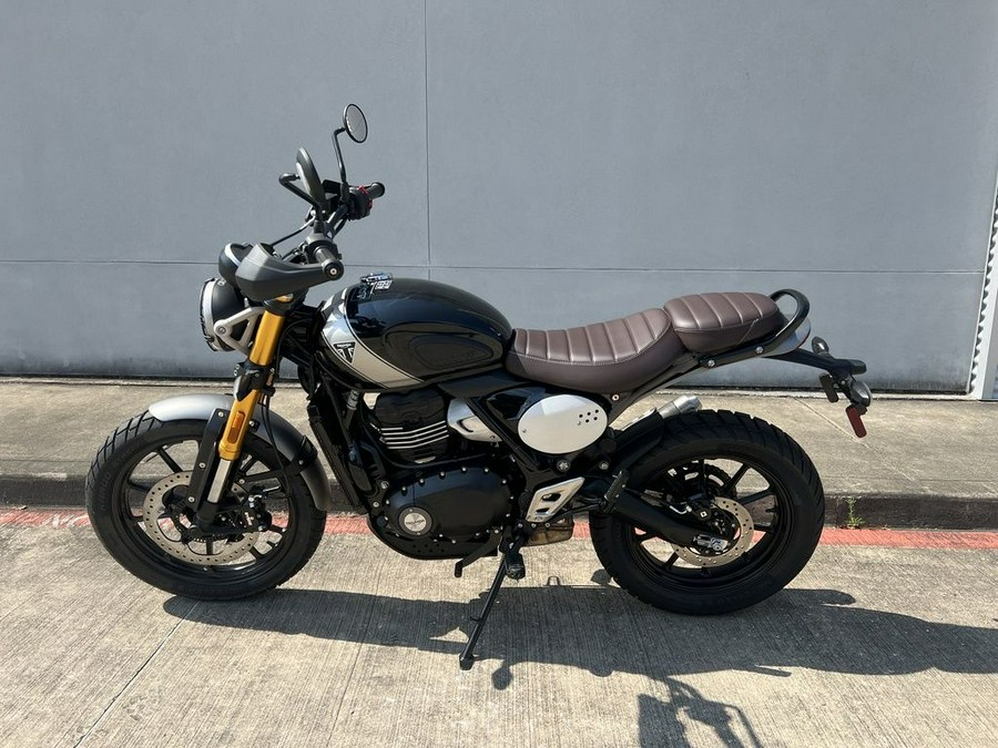 2024 Triumph Scrambler 400 X Phantom Black / Silver Ice