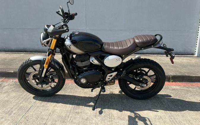 2024 Triumph Scrambler 400 X Phantom Black / Silver Ice