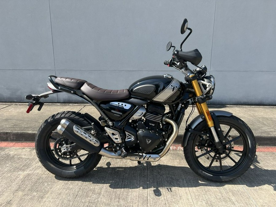 2024 Triumph Scrambler 400 X Phantom Black / Silver Ice