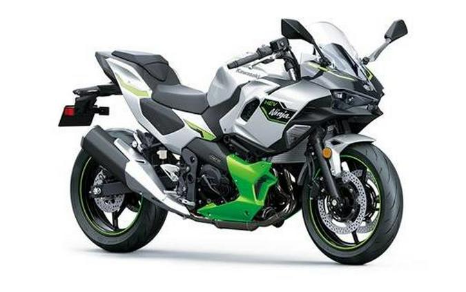 2024 Kawasaki Ninja® 7 Hybrid ABS METALLIC BRIGHT SILVER / METALLIC MATTE LIME GREEN