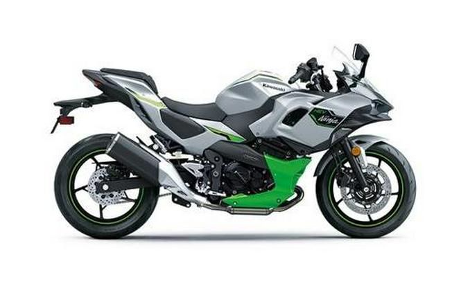 2024 Kawasaki Ninja® 7 Hybrid ABS METALLIC BRIGHT SILVER / METALLIC MATTE LIME GREEN