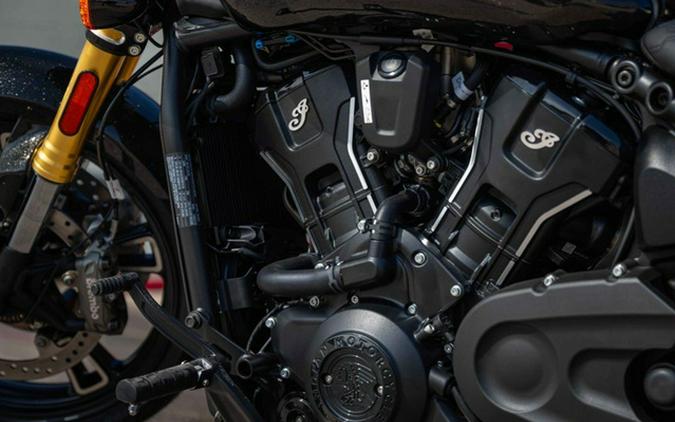 2026 Indian 101 Scout Black Crystal With Super Graphite