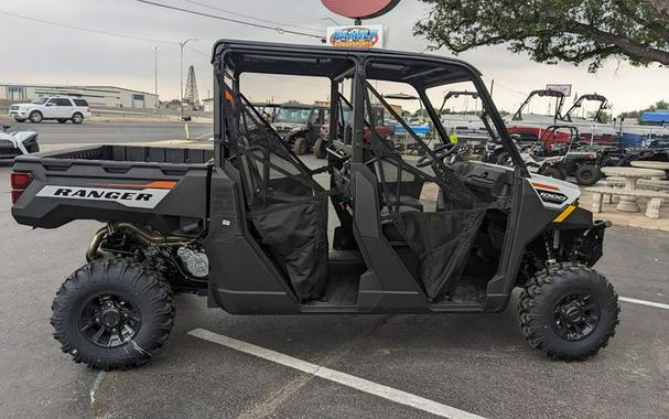 New 2025 POLARIS RANGER CREW 1000 PREMIUM WHITE LIGHTNING