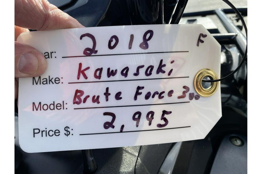 2018 Kawasaki BRUTE FORCE 300 2WD