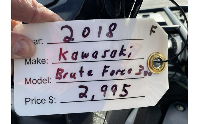 2018 Kawasaki BRUTE FORCE 300 2WD