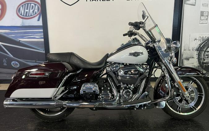 2021 Harley-Davidson Road King Midnight Crimson/StoneWashed White Pearl FLHR