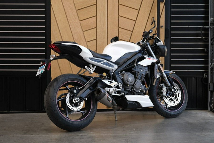 2019 Triumph Street Triple RS Crystal White