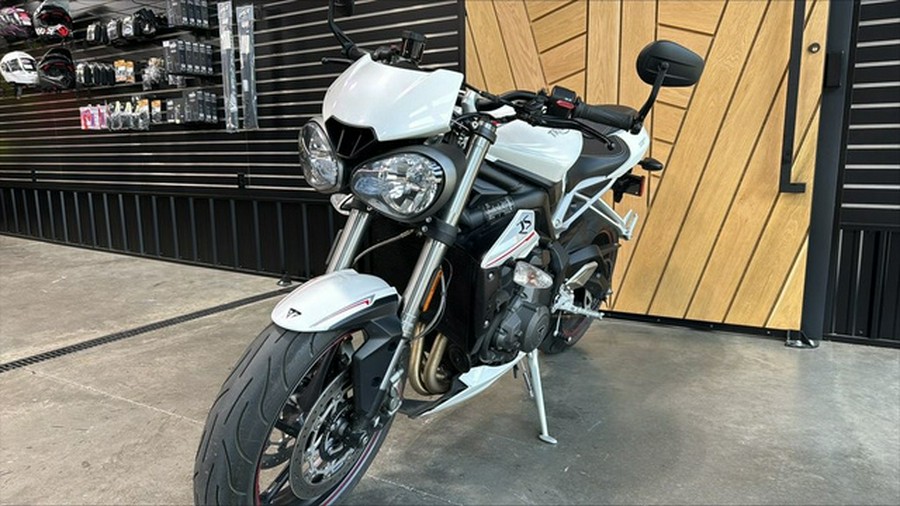 2019 Triumph Street Triple RS Crystal White