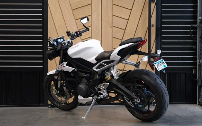 2019 Triumph Street Triple RS Crystal White