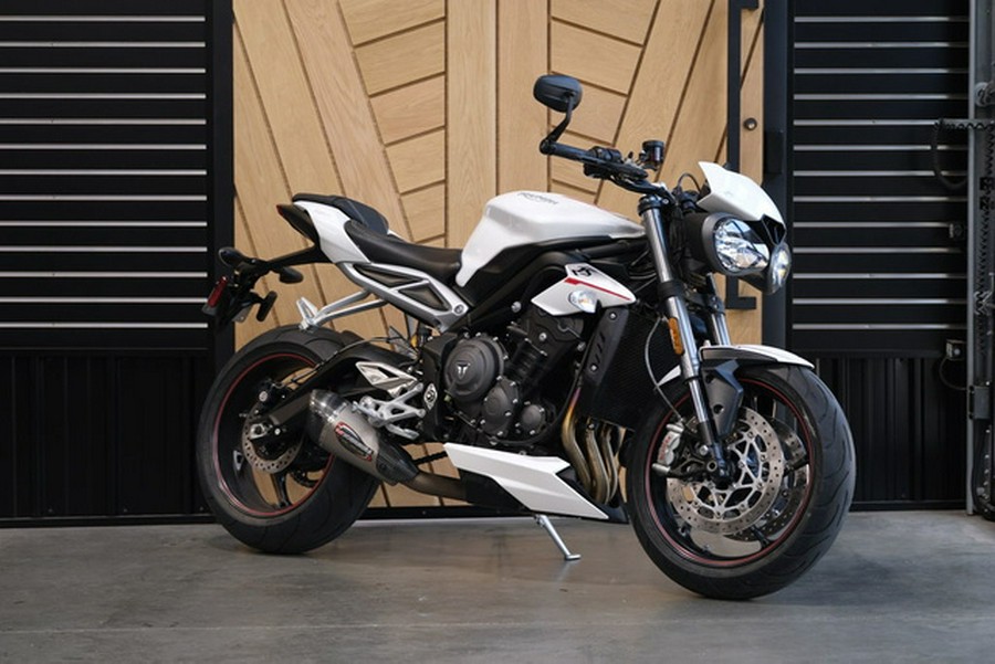 2019 Triumph Street Triple RS Crystal White