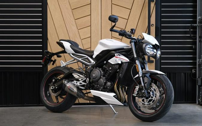 2019 Triumph Street Triple RS Crystal White