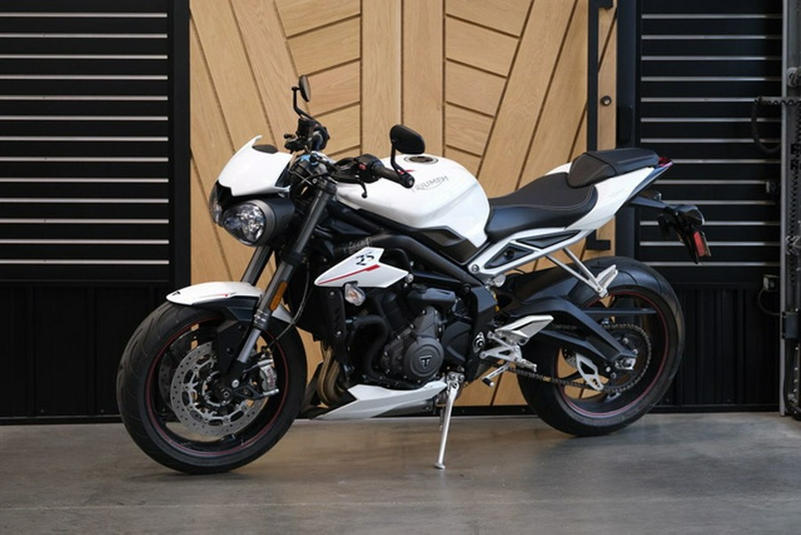 2019 Triumph Street Triple RS Crystal White